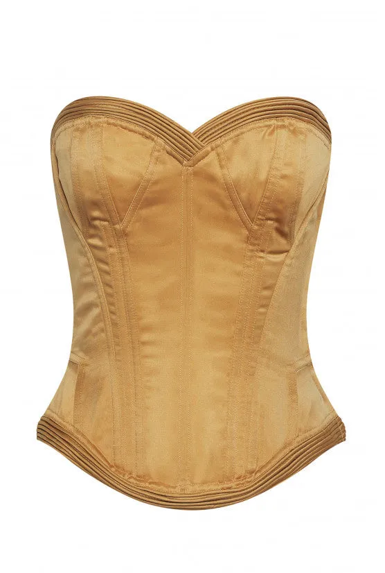 cadolle-victoria-corset-satin-beige image 1