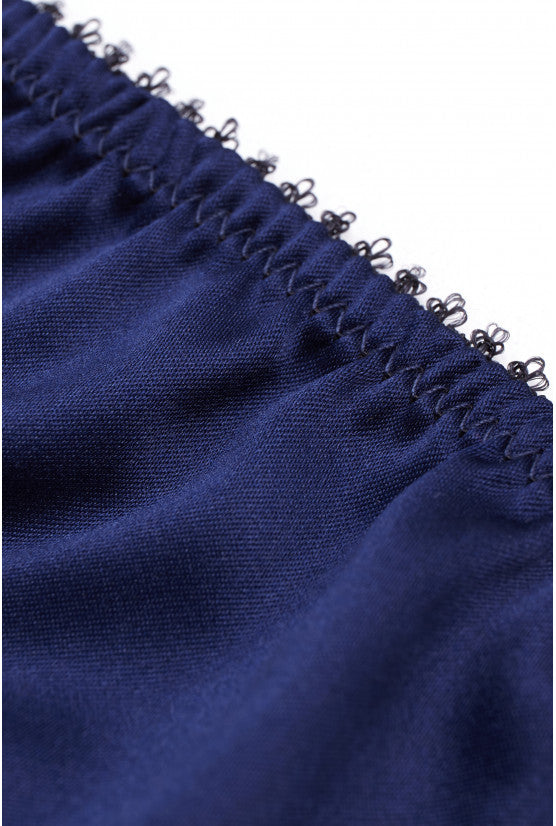 cadolle-geisha-culotte-satin-bleu-noeuds-dentelle image 3