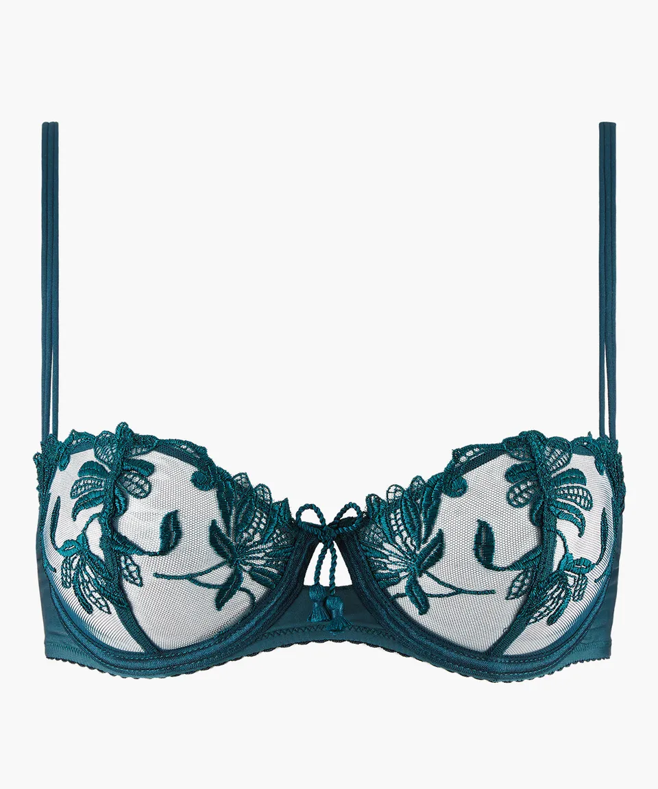 aubade-lovessence-soutien-gorge-corbeille-avec-armatures-imperial-green image 1