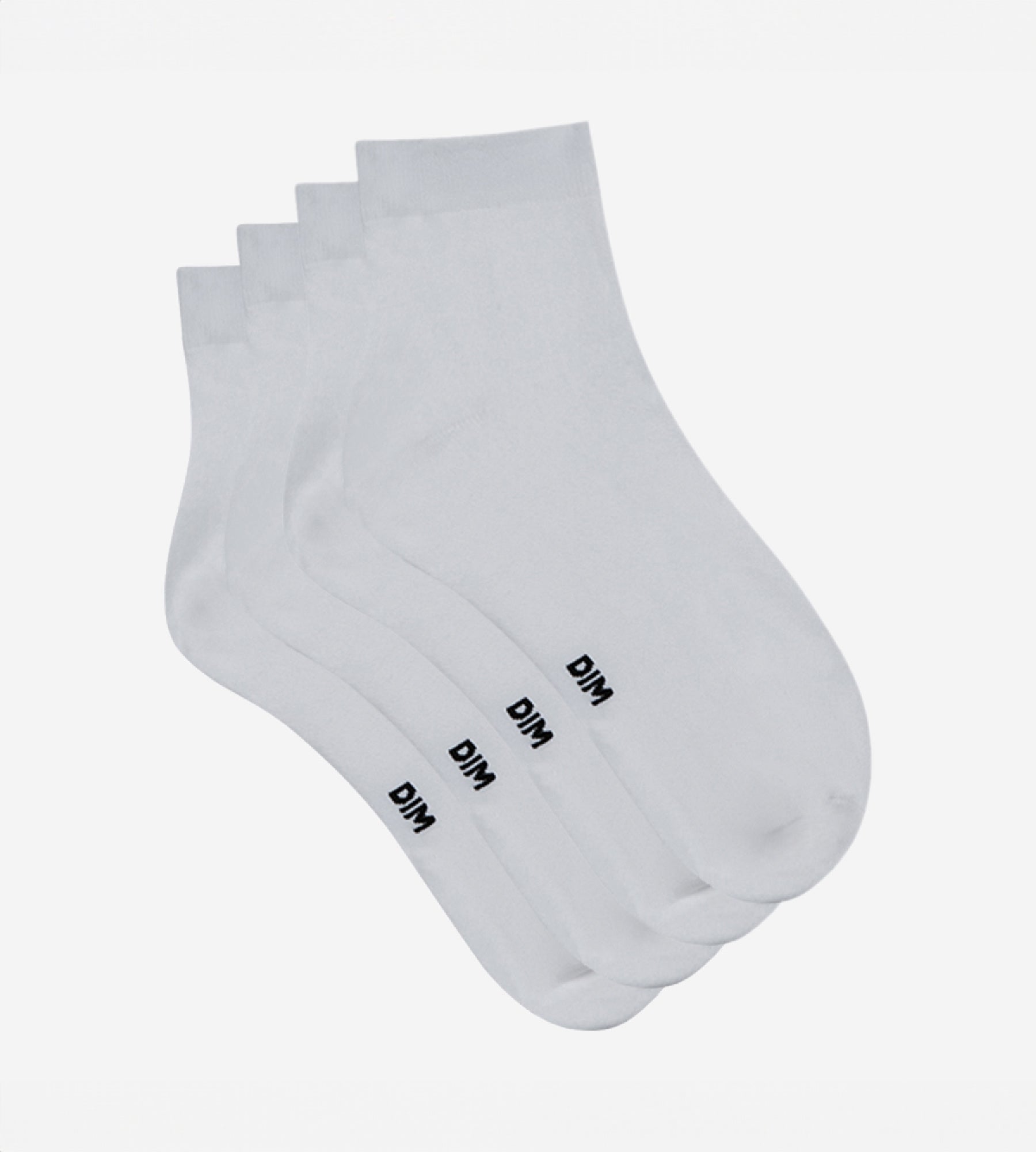 dim-lot-de-2-socquettes-blanches-seconde-peau-femme image 2