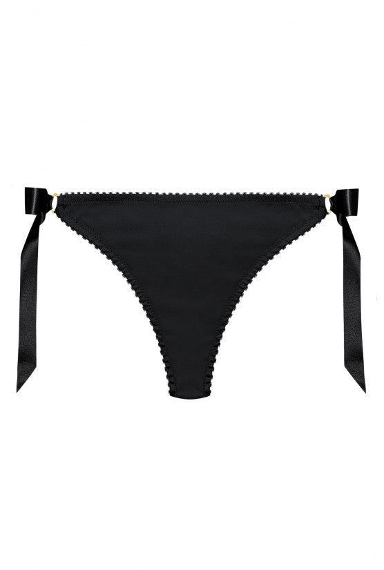 cadolle-geisha-culotte-satin-noir-n-uds-en-dentelle image 1