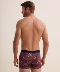 aubade-homme-pack-2-boxers-fleur-de-boteh-bordeaux-2 image 4