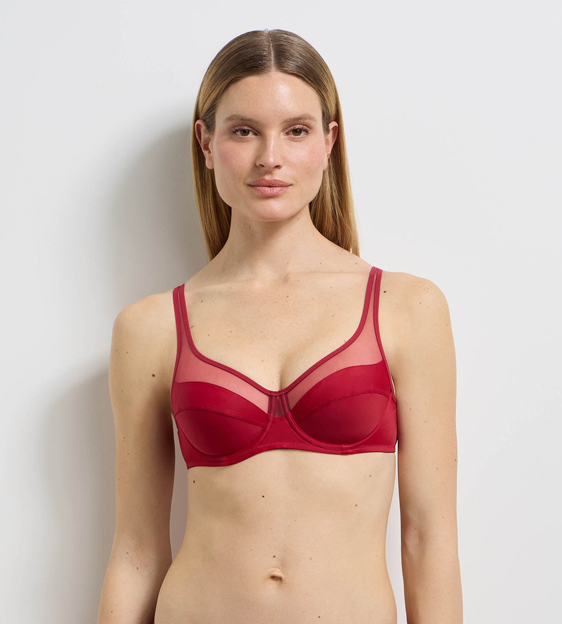 dim-generous-classic-soutien-gorge-full-cup-a-armatures-bois-rouge image 2