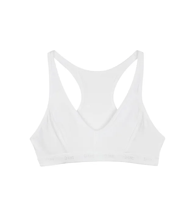 dim-pocket-micro-girl-brassi-re-de-sport-blanche-en-microfibre image 1