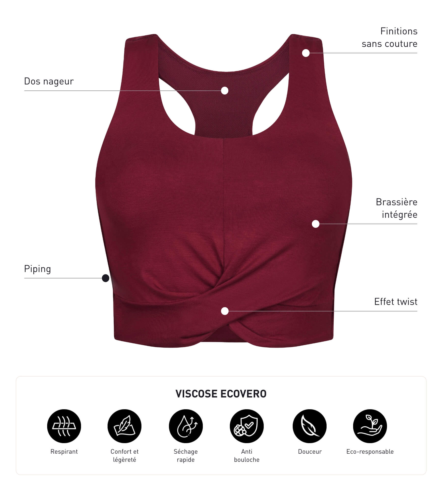 dim-move-d-bardeur-de-sport-femme-brassi-re-int-gr-e-bordeaux-viscose image 3
