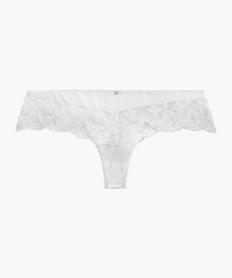 aubade-kiss-of-love-cheeky-brief-en-dentelle-leavers-et-cr-pe-opale image 1