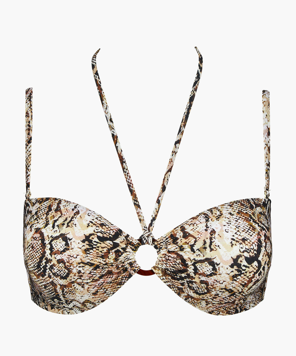 aubade-fierce-spirit-bandeau-de-bain-serpent-coques-amovibles-multi-positions image 1