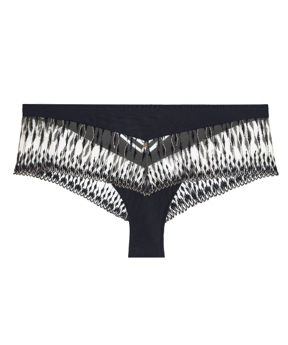 aubade-voodoo-kiss-shorty-millenium-black-avec-broderie-lurex image 1