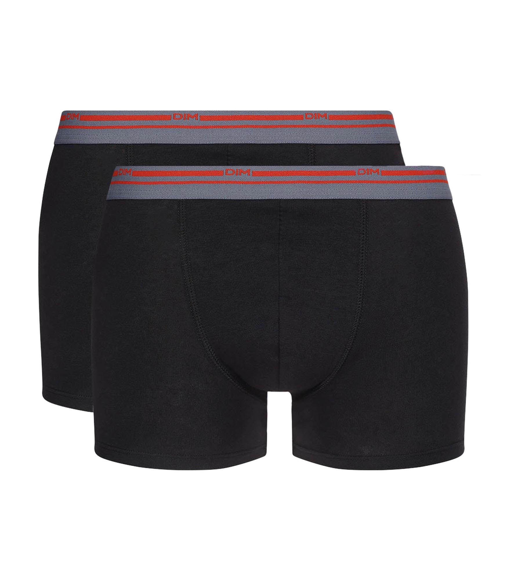 dim-daily-colors-lot-de-2-boxers-homme-noir-coton-stretch image 6
