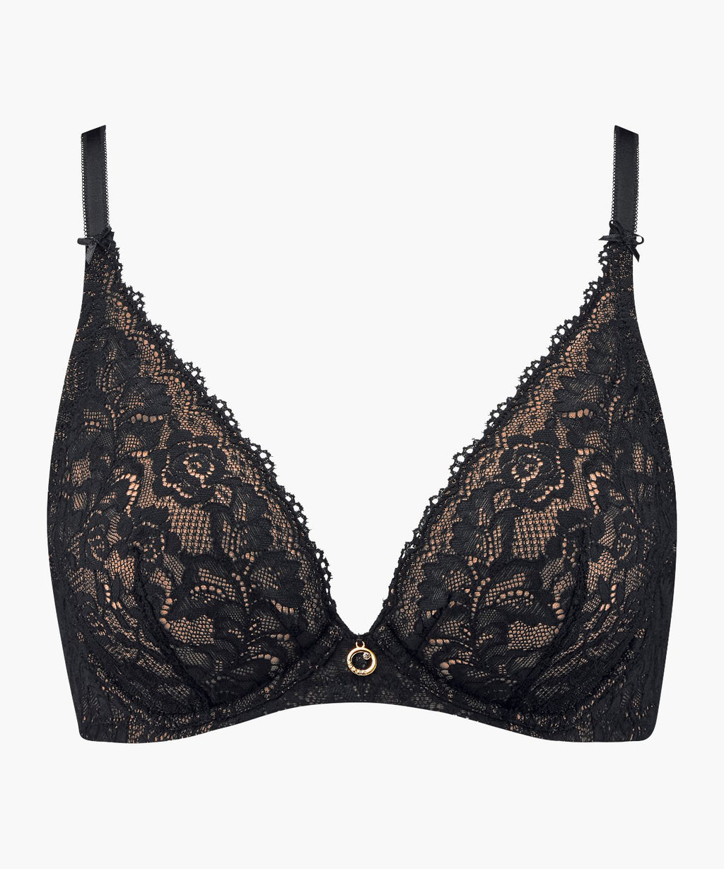 aubade-rosessence-soutien-gorge-triangle-armatures-noir image 1