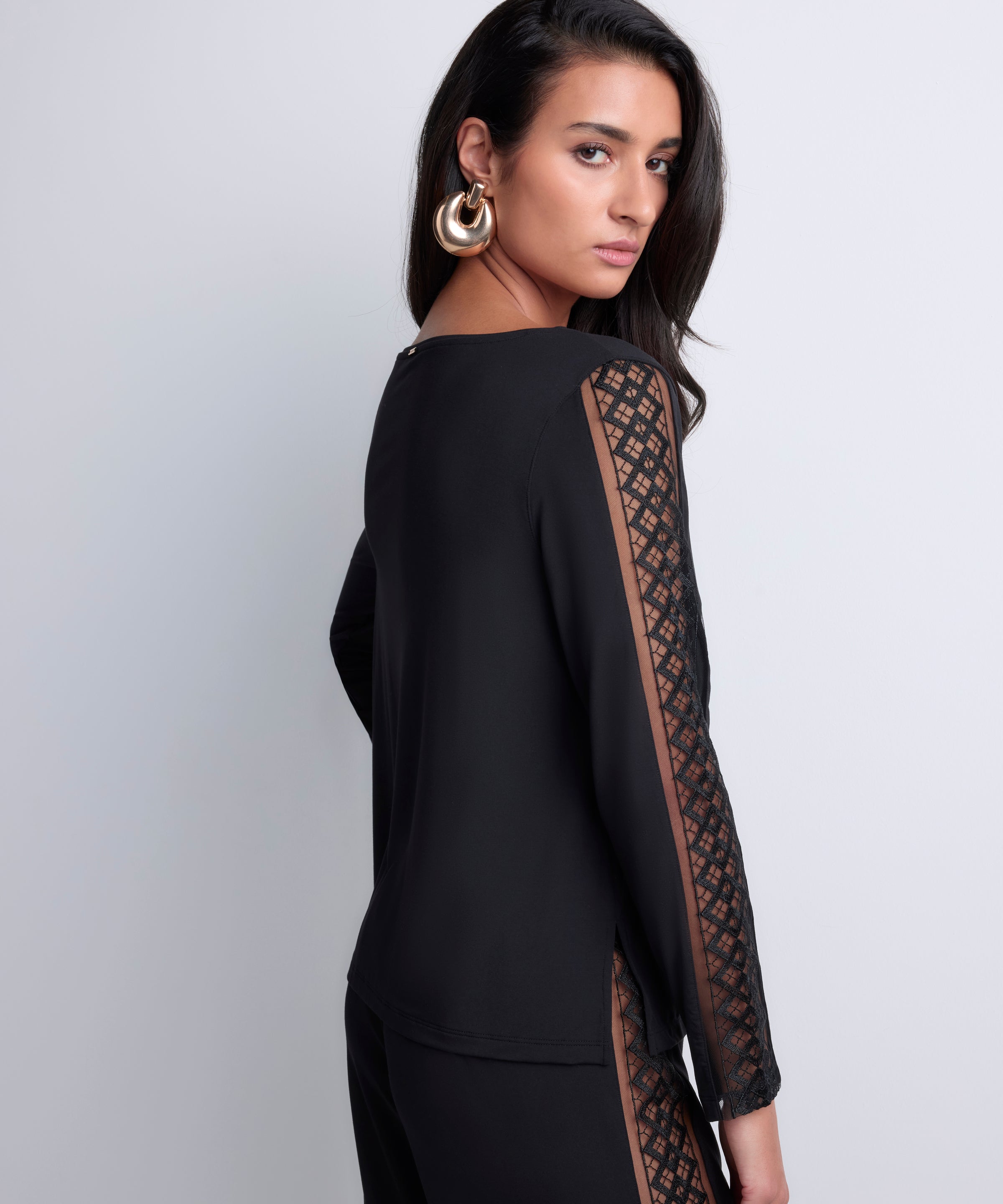 aubade-sweet-obsession-top-manches-longues-noir image 7