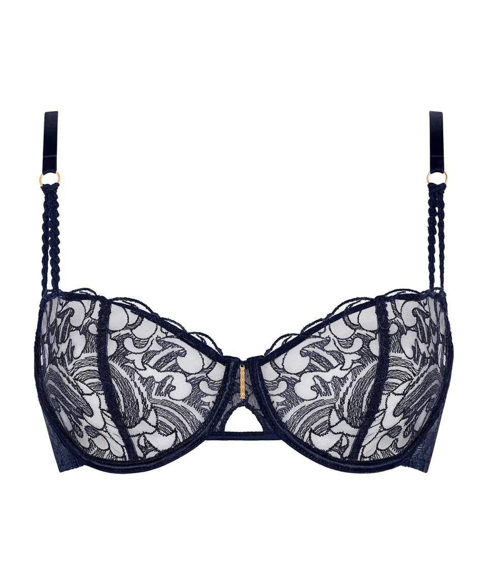 aubade-satin-memories-soutien-gorge-embo-tant-deep-sea image 1