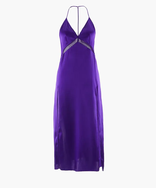 aubade-silk-desire-langes-kleid-ultraviolet image 1