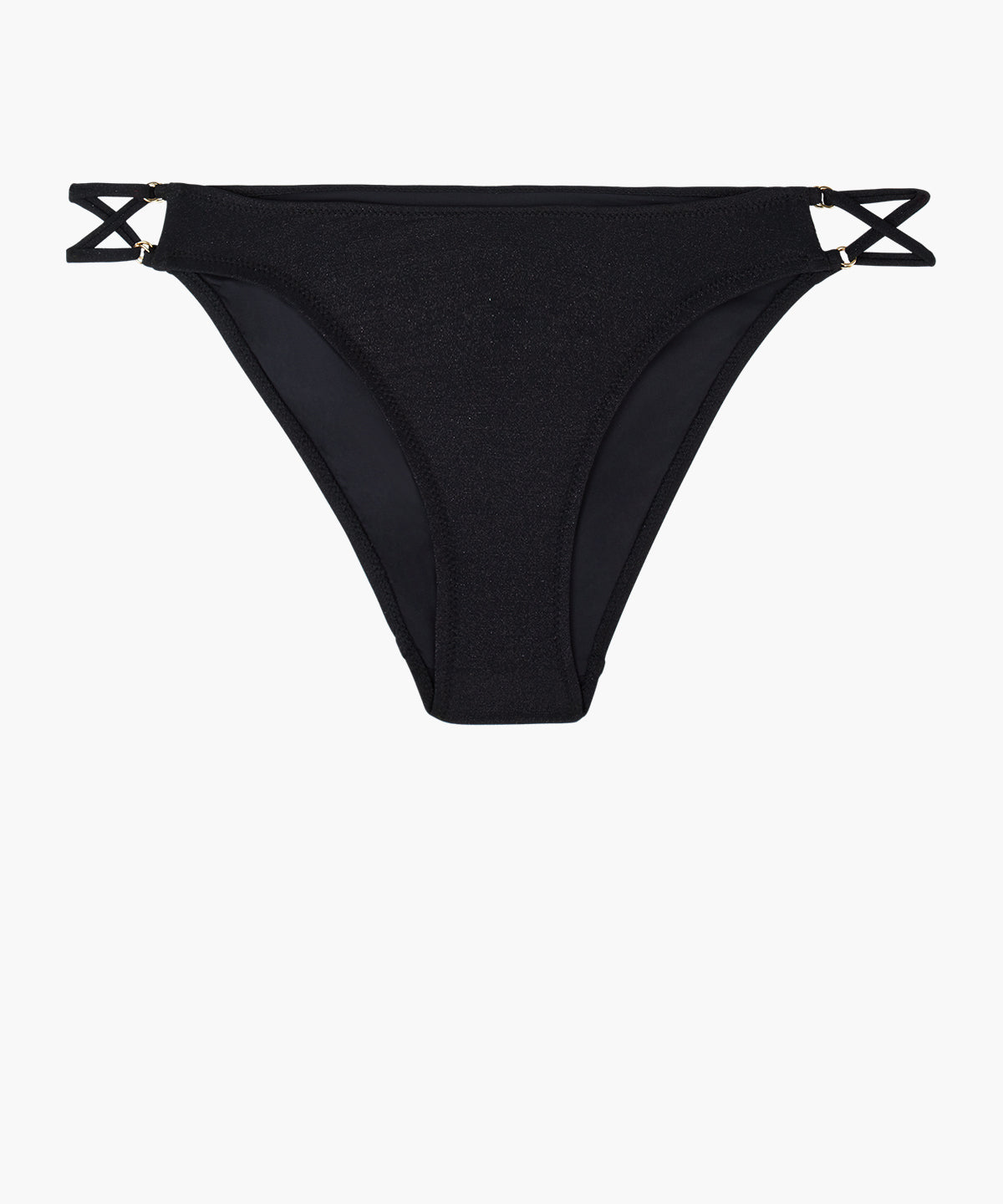aubade-summer-glow-bas-de-maillot-bikini-taille-basse-black-sand image 1