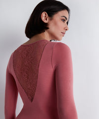 aubade-lazy-days-body-manches-longues-rosewood image 5