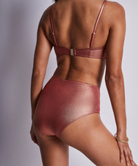 aubade-sunlight-glow-slip-taille-haute-cuivre image 3