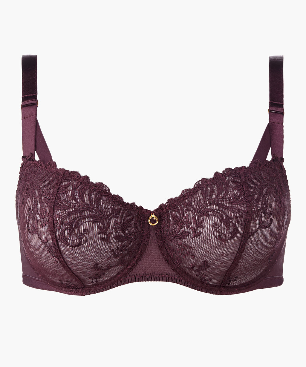 aubade-femme-passion-comfort-soutien-gorge-demi-buste-wineberry image 1