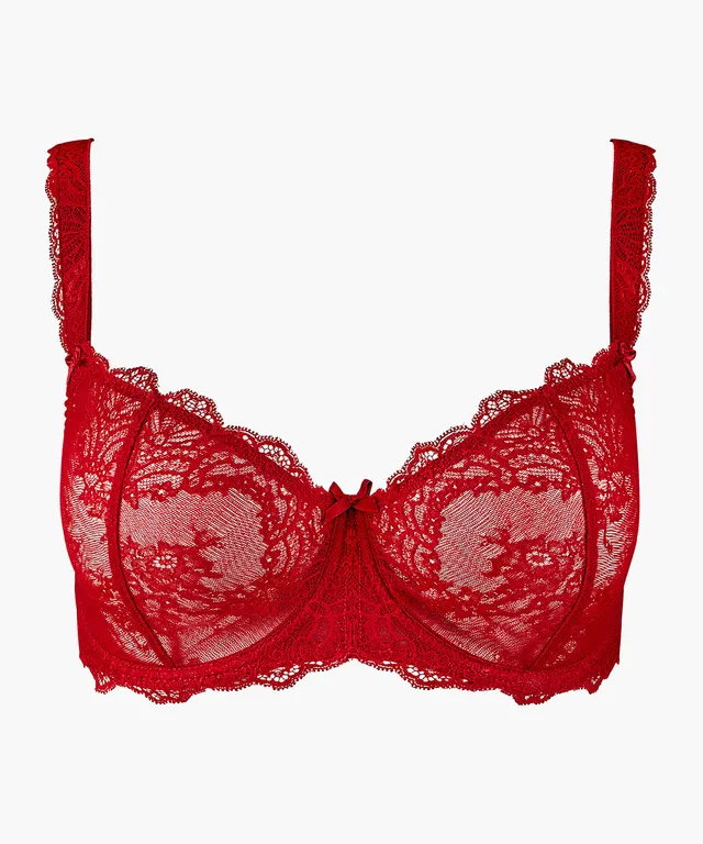 aubade-soutien-gorge-corbeille-confort-danse-des-sens-irresistible-red image 1