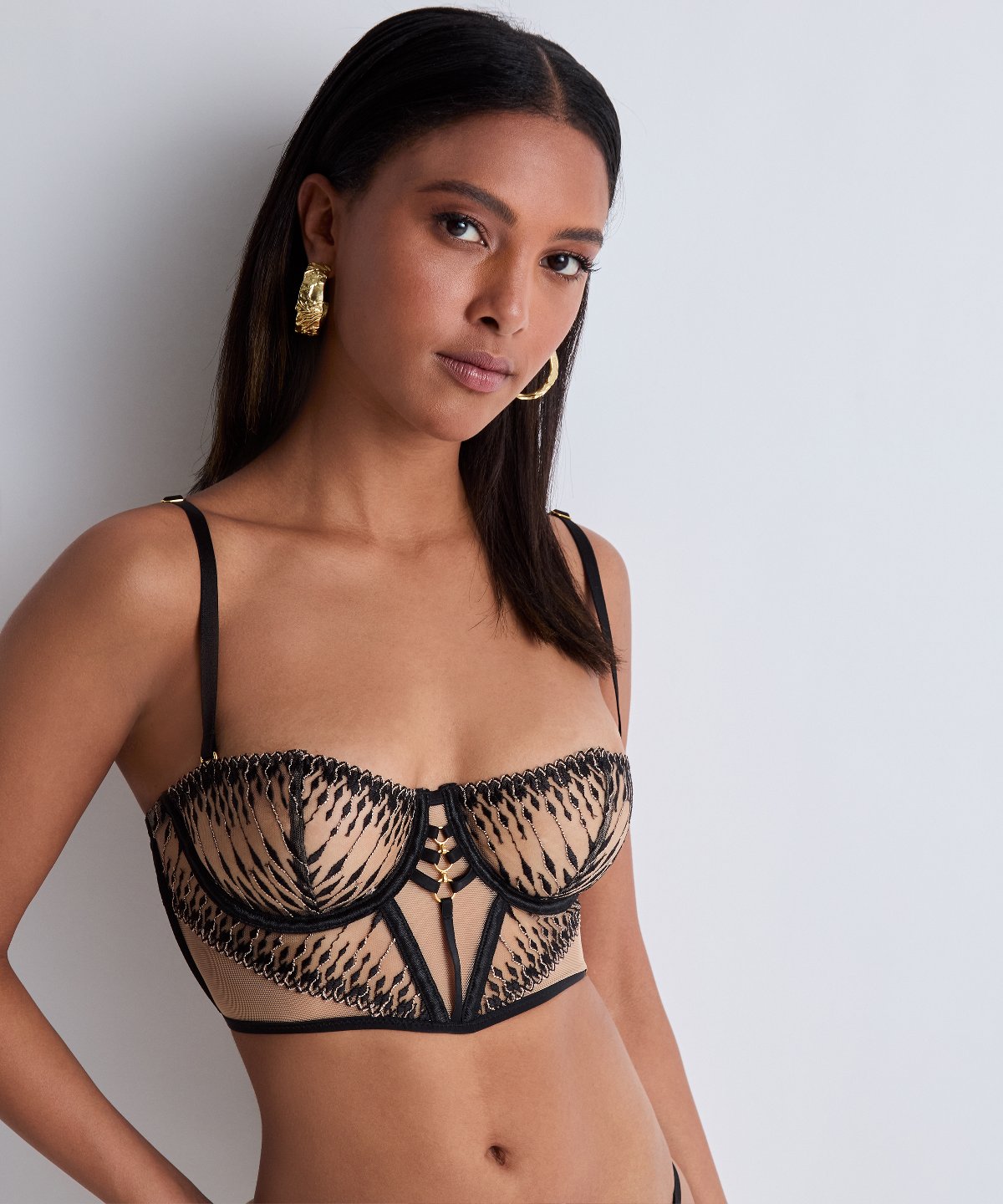aubade-voodoo-kiss-bustier-millenium-black image 4