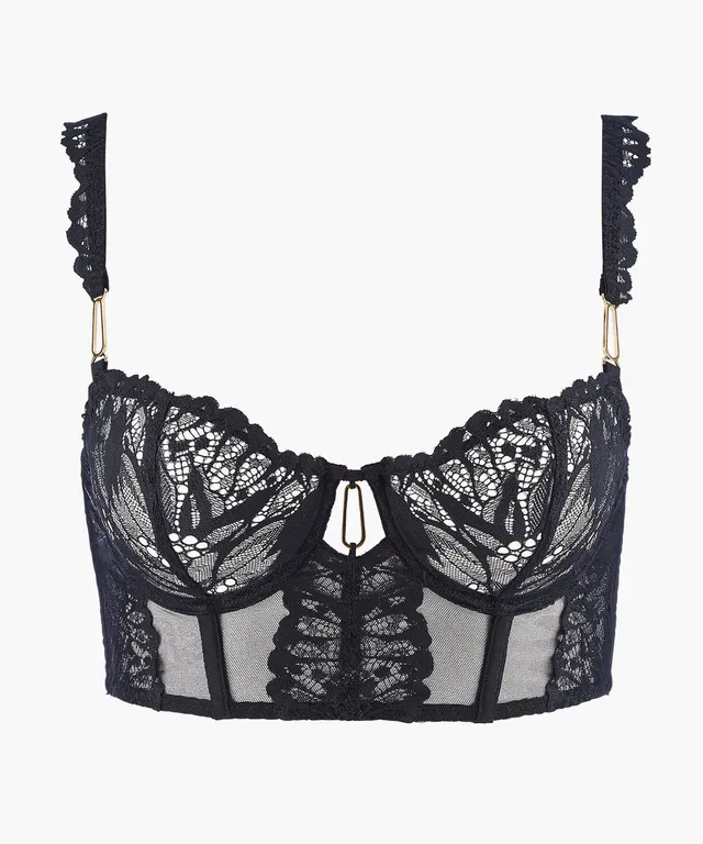 aubade-flowermania-bustier-black image 1
