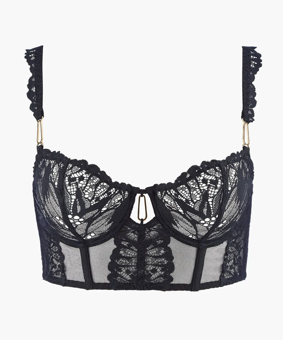 aubade-flowermania-bustier-black image 1