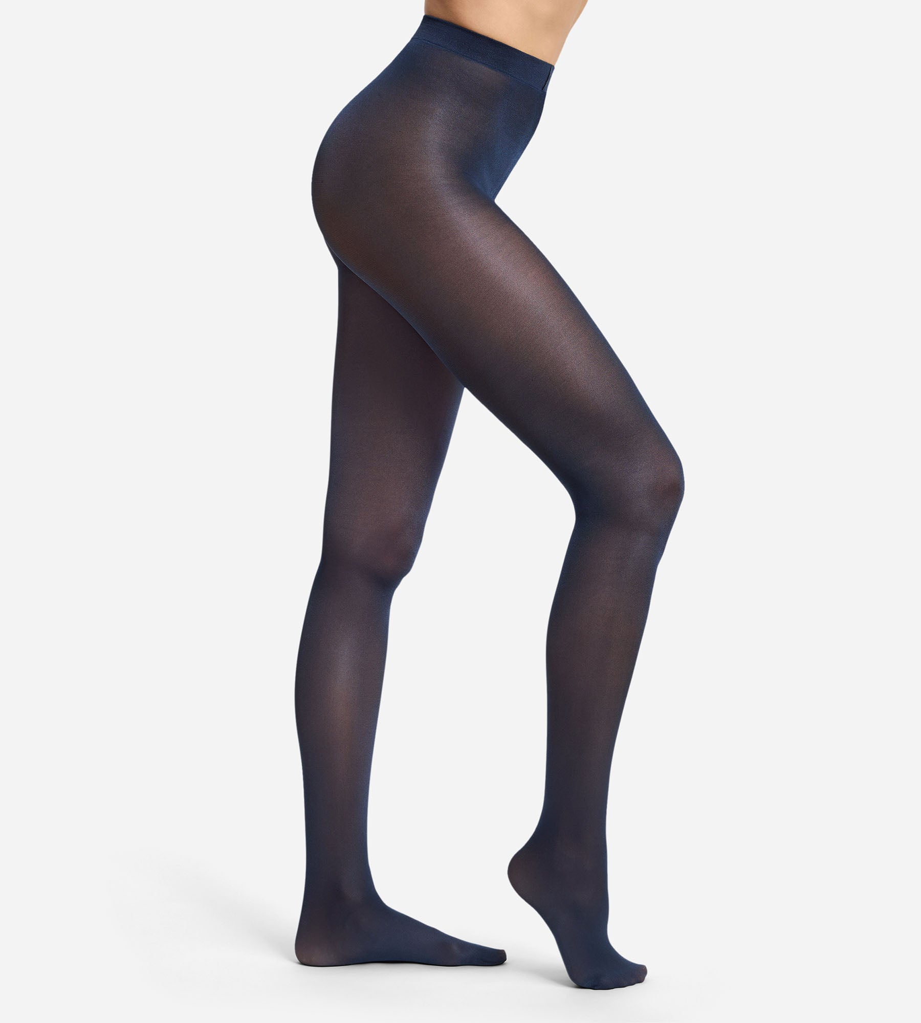 dim-style-collant-fantaisie-femme-m-tallique-marine-46d image 1