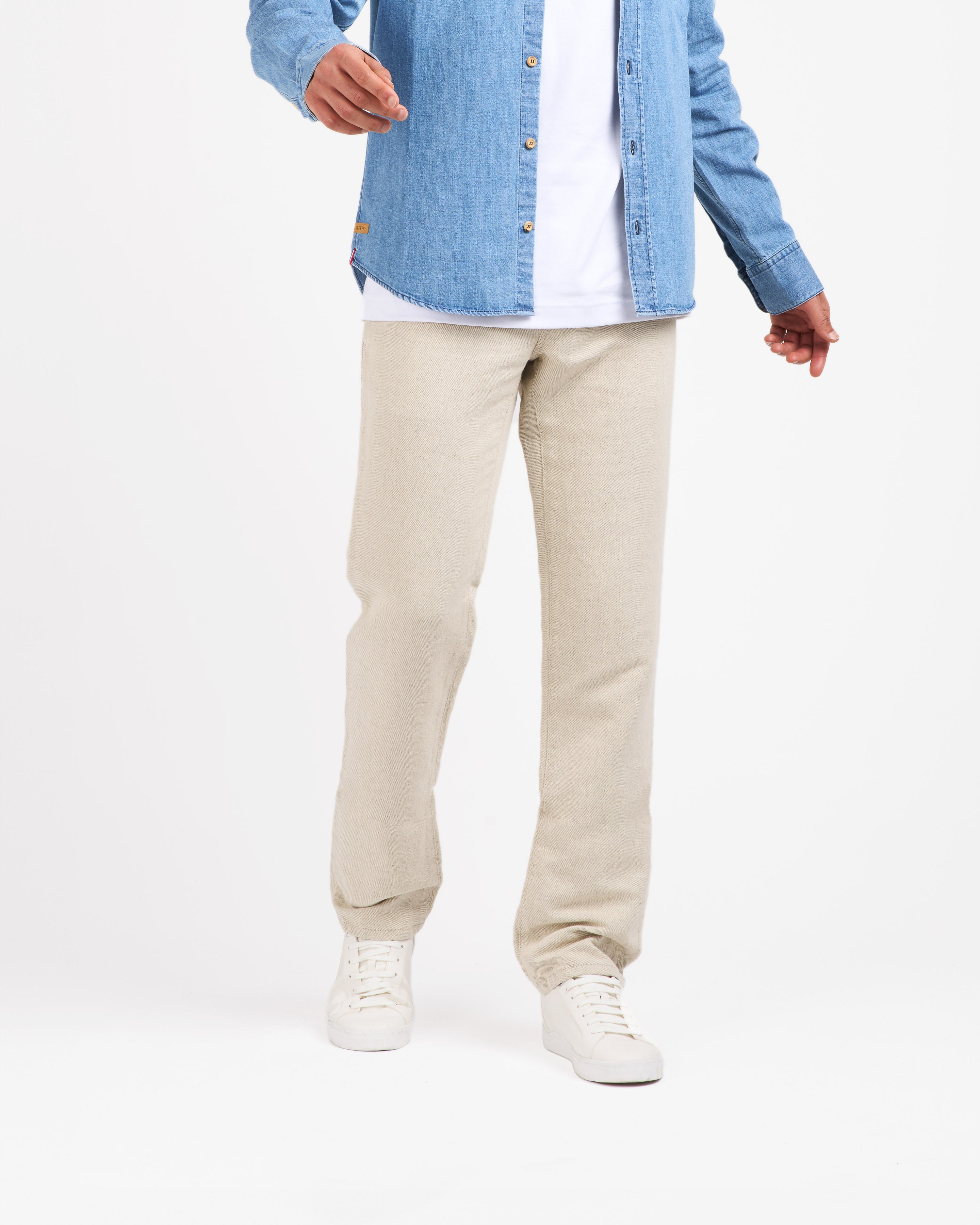 atelier-tuffery-ernest-chino-homme-chanvre-naturel image 2