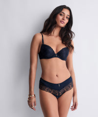 aubade-satin-memories-soutien-gorge-push-up-moul-deep-sea image 4