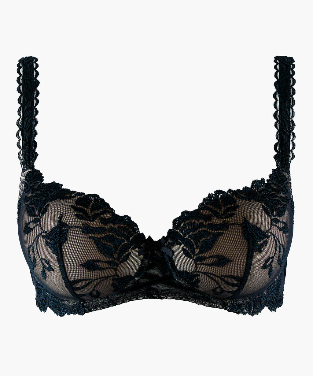 aubade-softessence-soutien-gorge-half-cup-moul-noir image 1