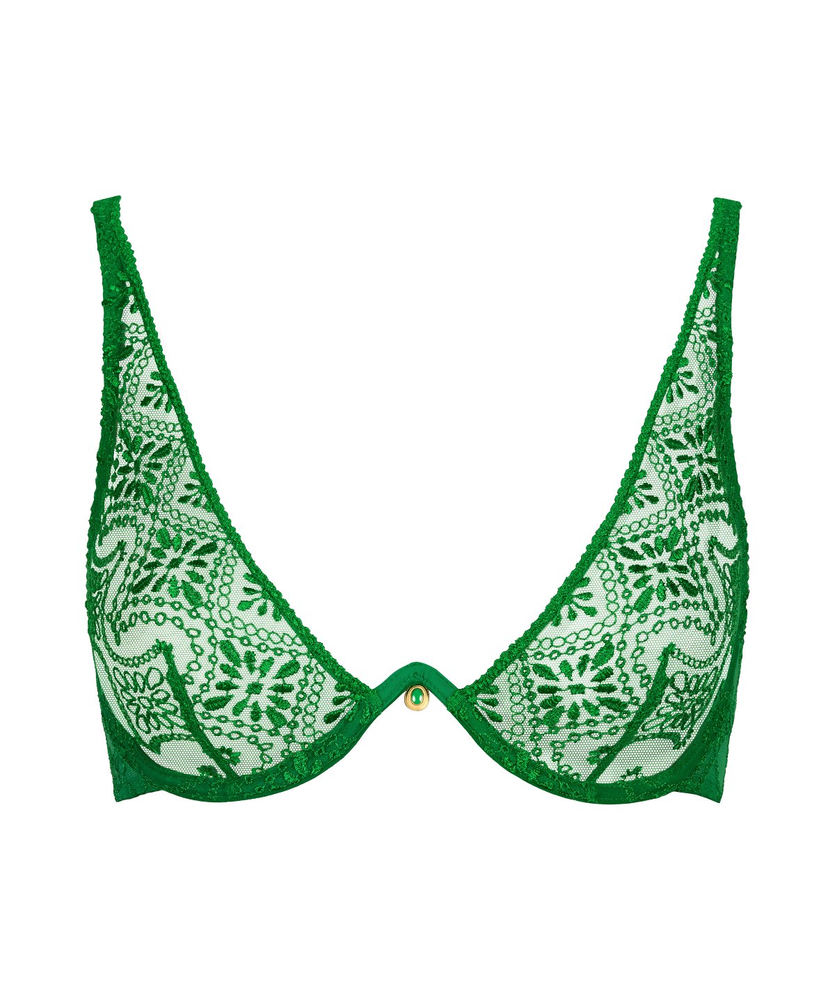aubade-losing-my-mind-soutien-gorge-triangle-mono-armature-green-island image 1