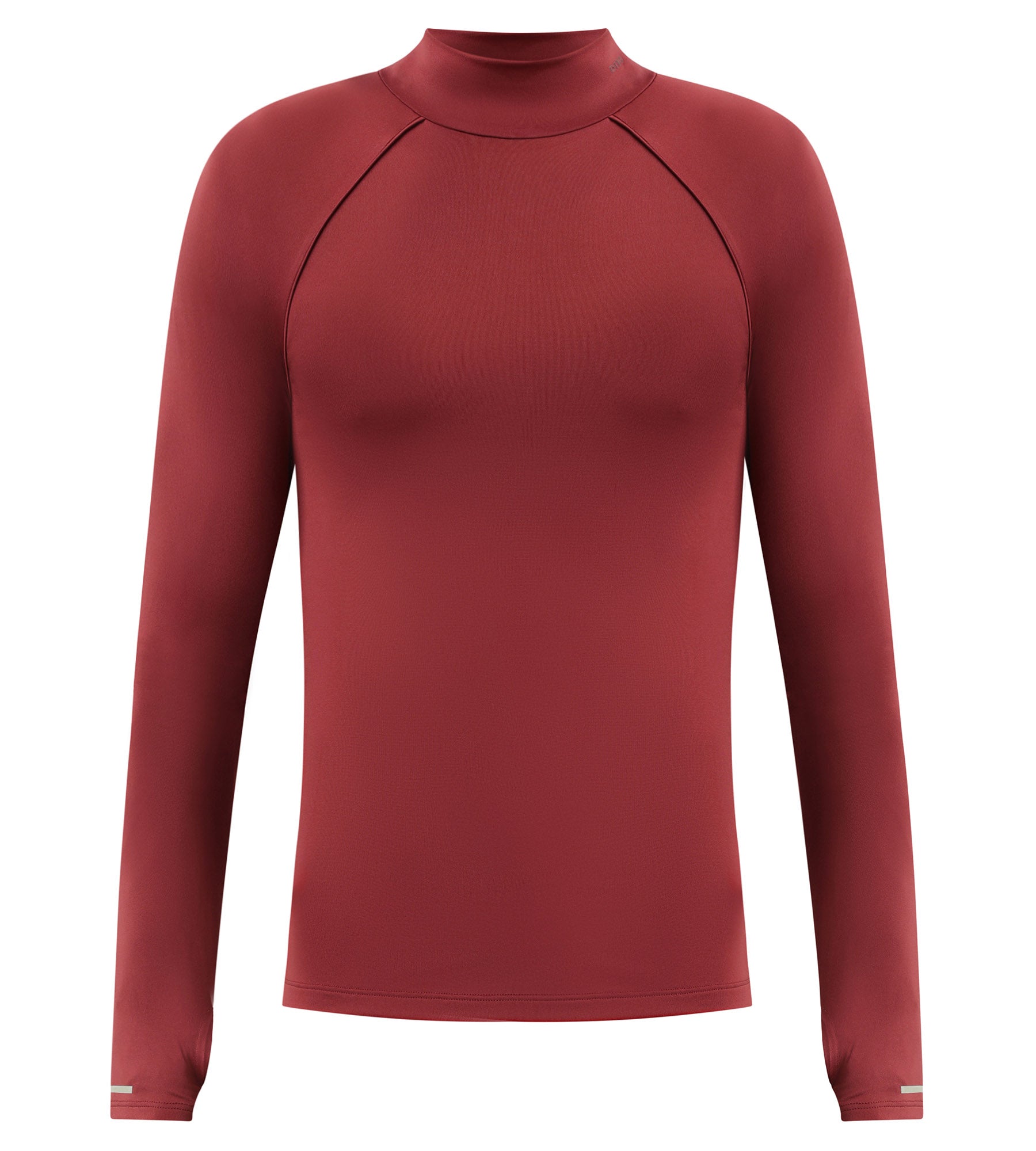 dim-move-haut-de-sport-homme-col-montant-microfibre-bordeaux image 2