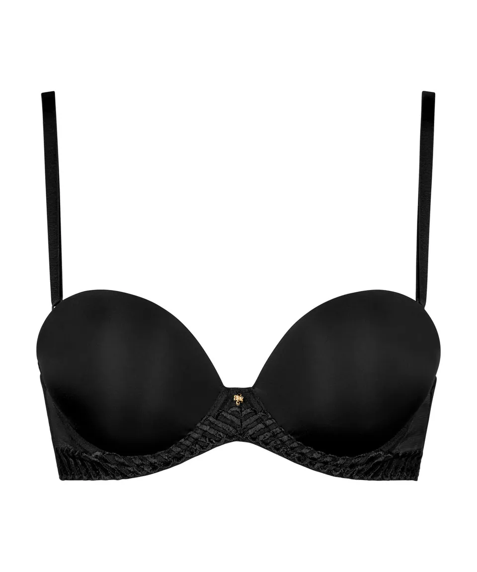 aubade-sheer-emotion-soutien-gorge-bandeau-noir image 1