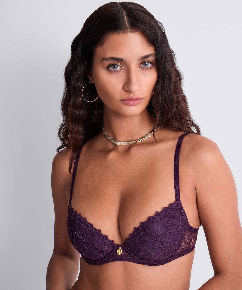aubade-mystery-of-love-soutien-gorge-push-up-moul-prune-bonnets-int-gr-s-et-bijo image 1