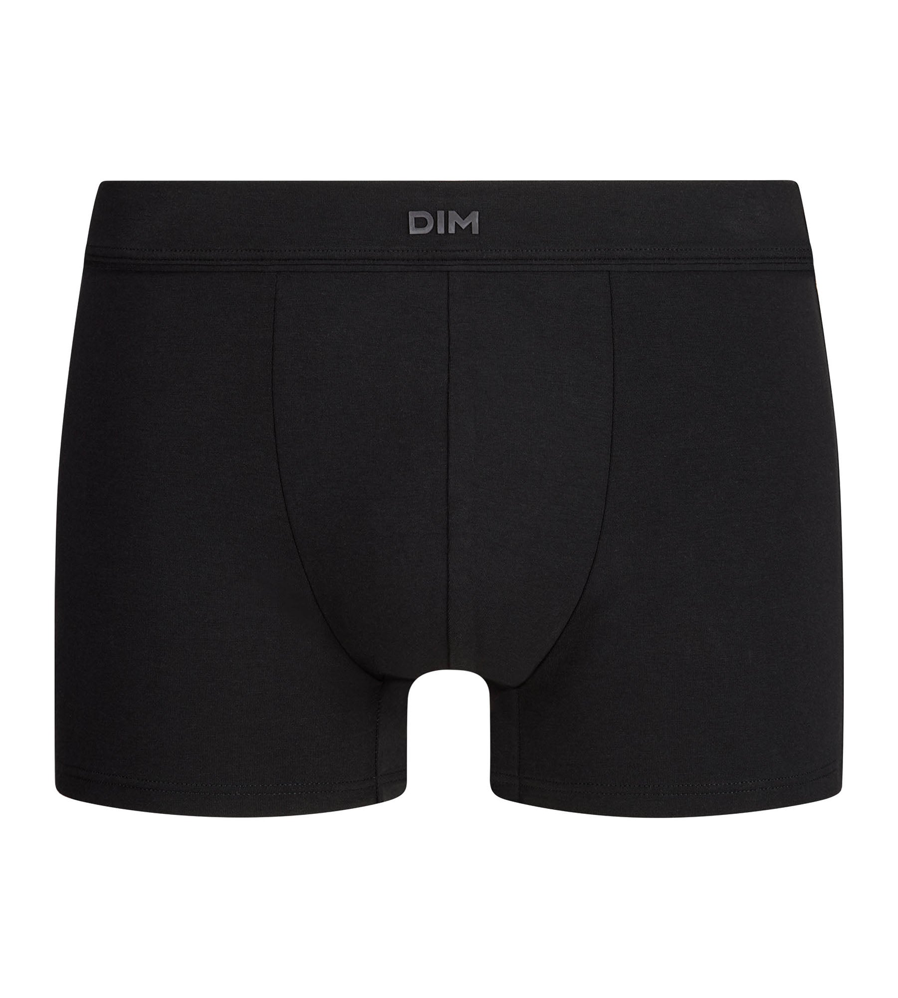 dim-gentleman-boxer-homme-noir-modal-coton image 3