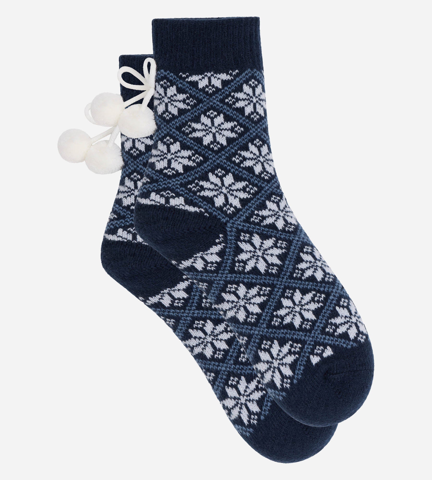 dim-cocoon-chaussettes-femme-taupe-chaudes-polaire-duveteuses image 2