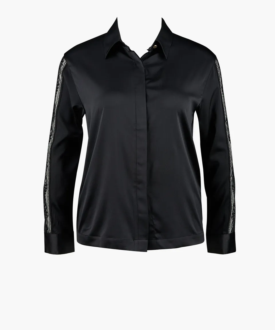 aubade-midnight-whisper-chemisier-noir image 1