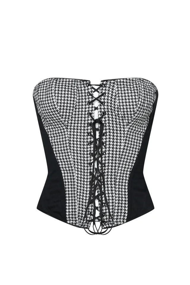 cadolle-noha-corset-pied-de-poule-la-age image 1