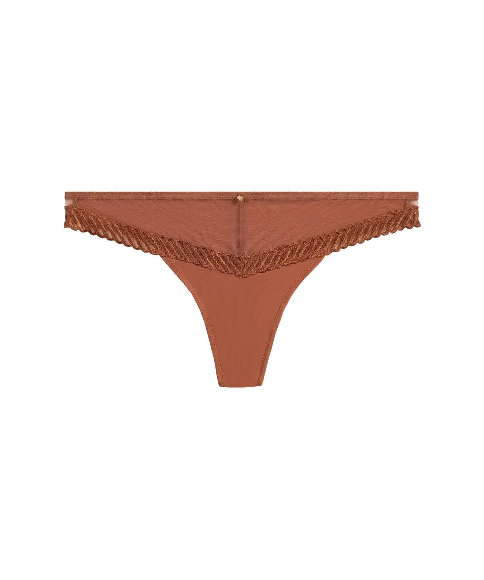 aubade-sheer-emotion-tanga-honey image 1