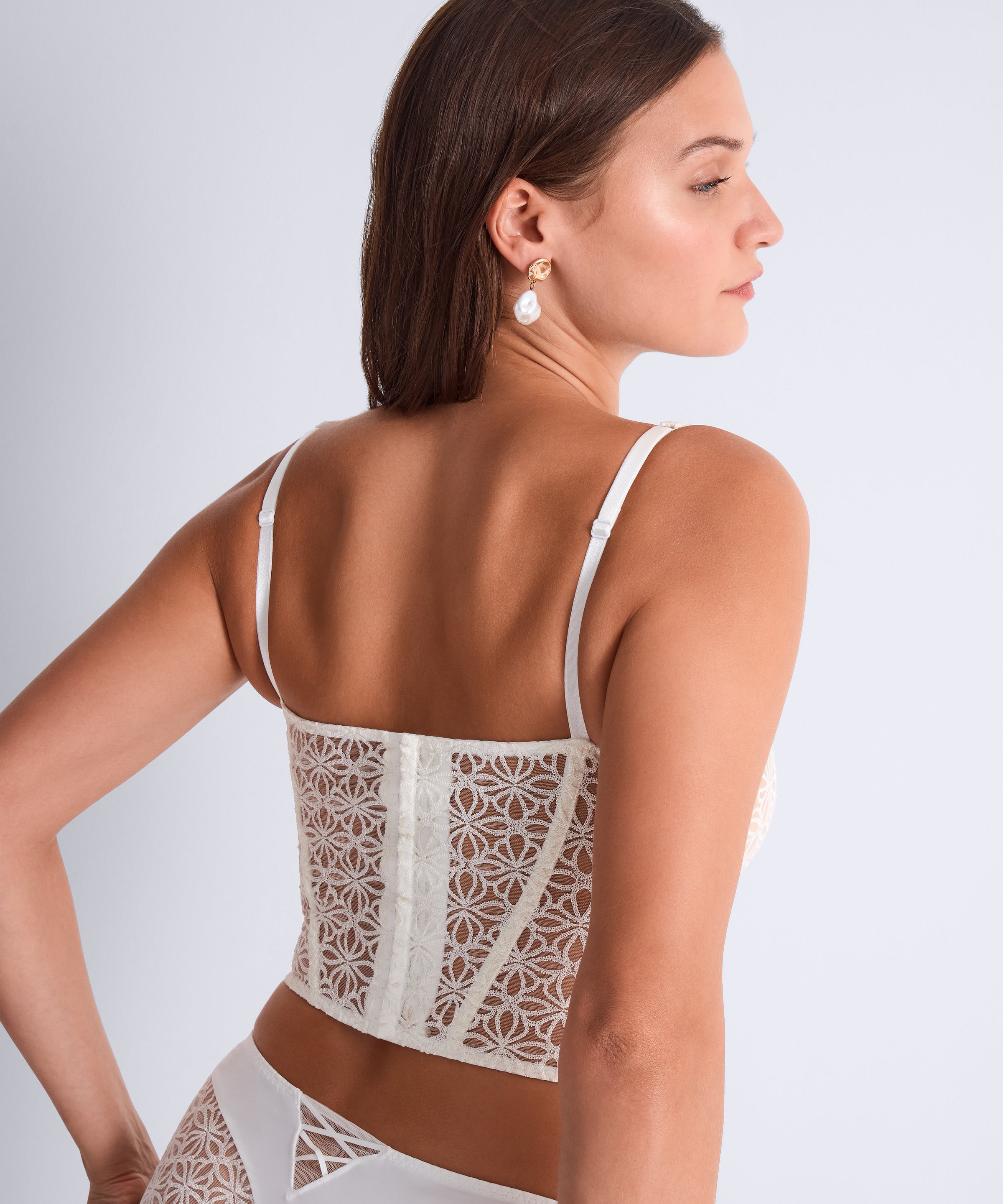 aubade-secret-memories-bustier-ivory-bustier-structurant-en-maille-fran-aise image 8