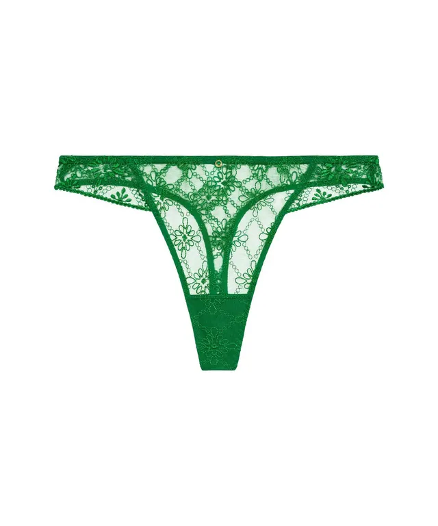 aubade-losing-my-mind-string-broderie-anglaise-vert-green-island image 1