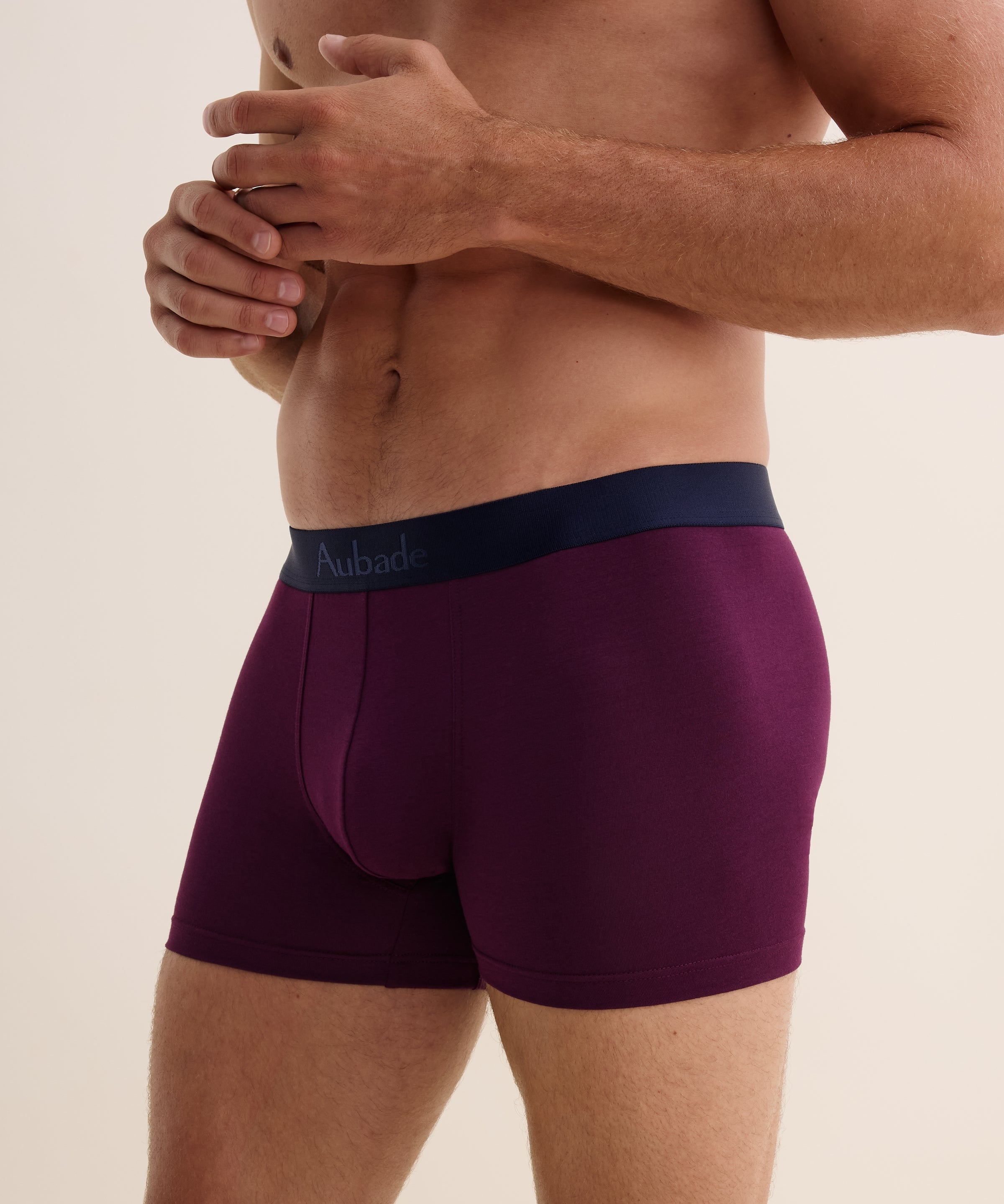 aubade-homme-pack-2-boxers-fleur-de-boteh-bordeaux image 7