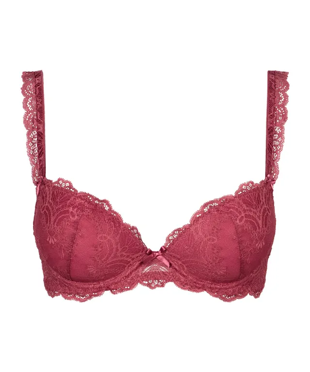 aubade-danse-des-sens-soutien-gorge-push-up-moul-dentelle-mulberry image 1