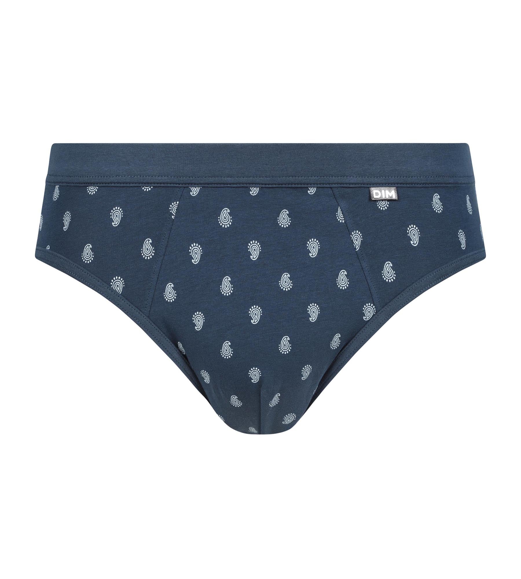 dim-classic-coton-slip-homme-noir-motif-gouttes image 3