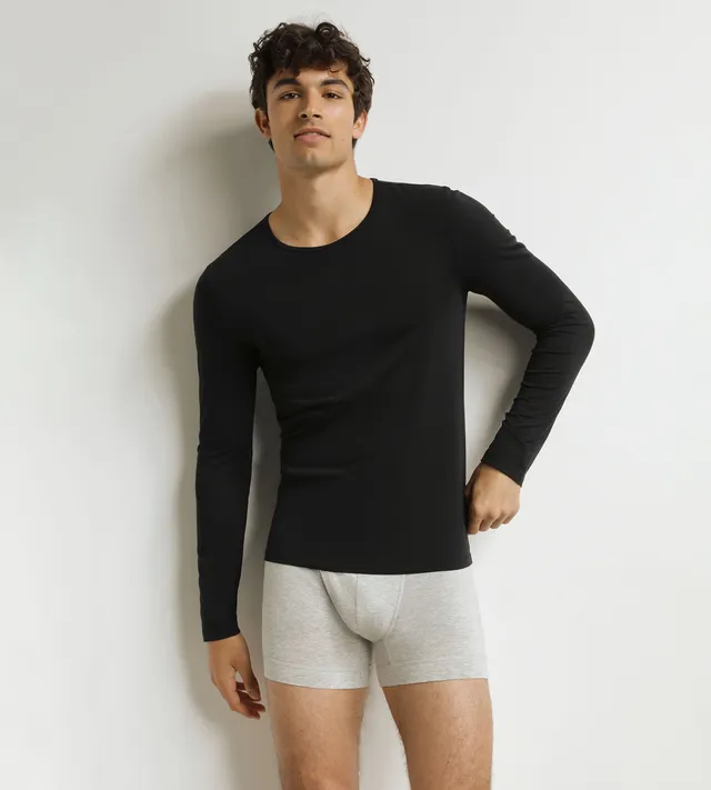 dim-thermal-t-shirt-homme-manches-longues-noir image 1