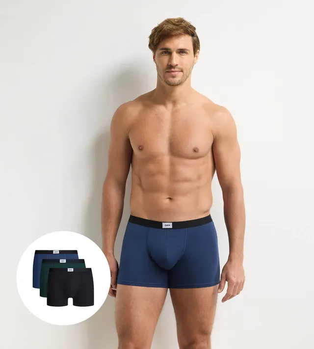 dim-ultra-resist-lot-de-3-boxers-homme-bleu-nuit image 1