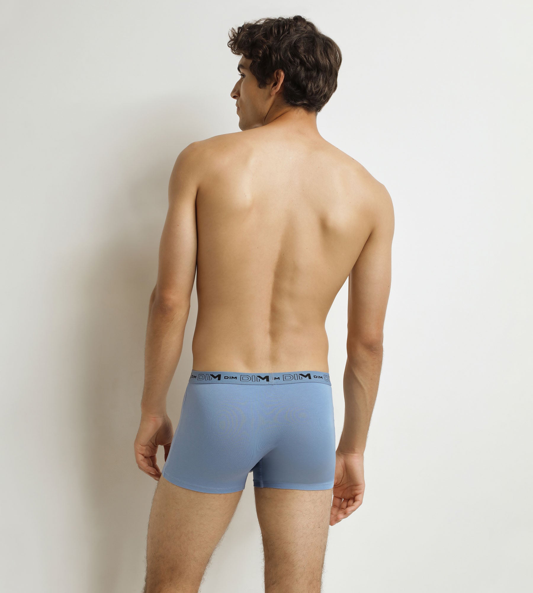 dim-lot-de-3-boxers-homme-coton-stretch-bio-gris-bleu-noir image 2
