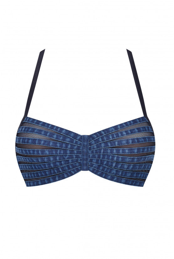 cadolle-bandeau-soutien-gorge-denim-bleu-fonc-sans-armature image 1