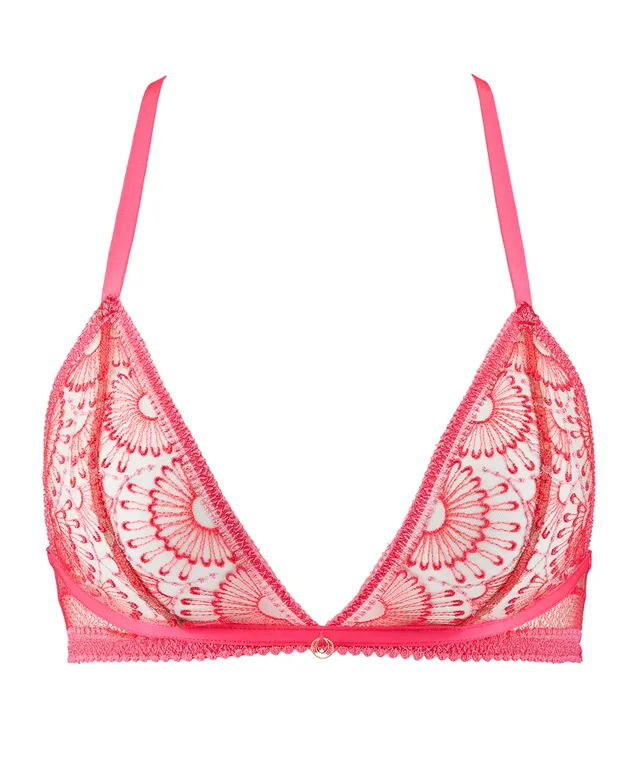 aubade-pure-vibration-soutien-gorge-triangle-pink-flash-sans-armatures-2 image 1