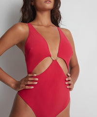 aubade-beach-escape-maillot-de-bain-une-pi-ce-rembourr-hibiscus image 3
