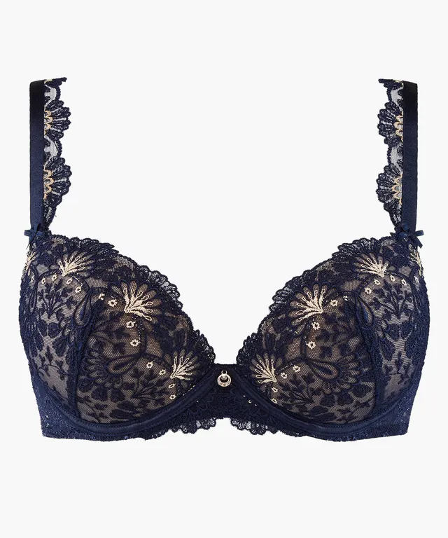 aubade-art-of-ink-soutien-gorge-push-up-symphonie-bleue image 1